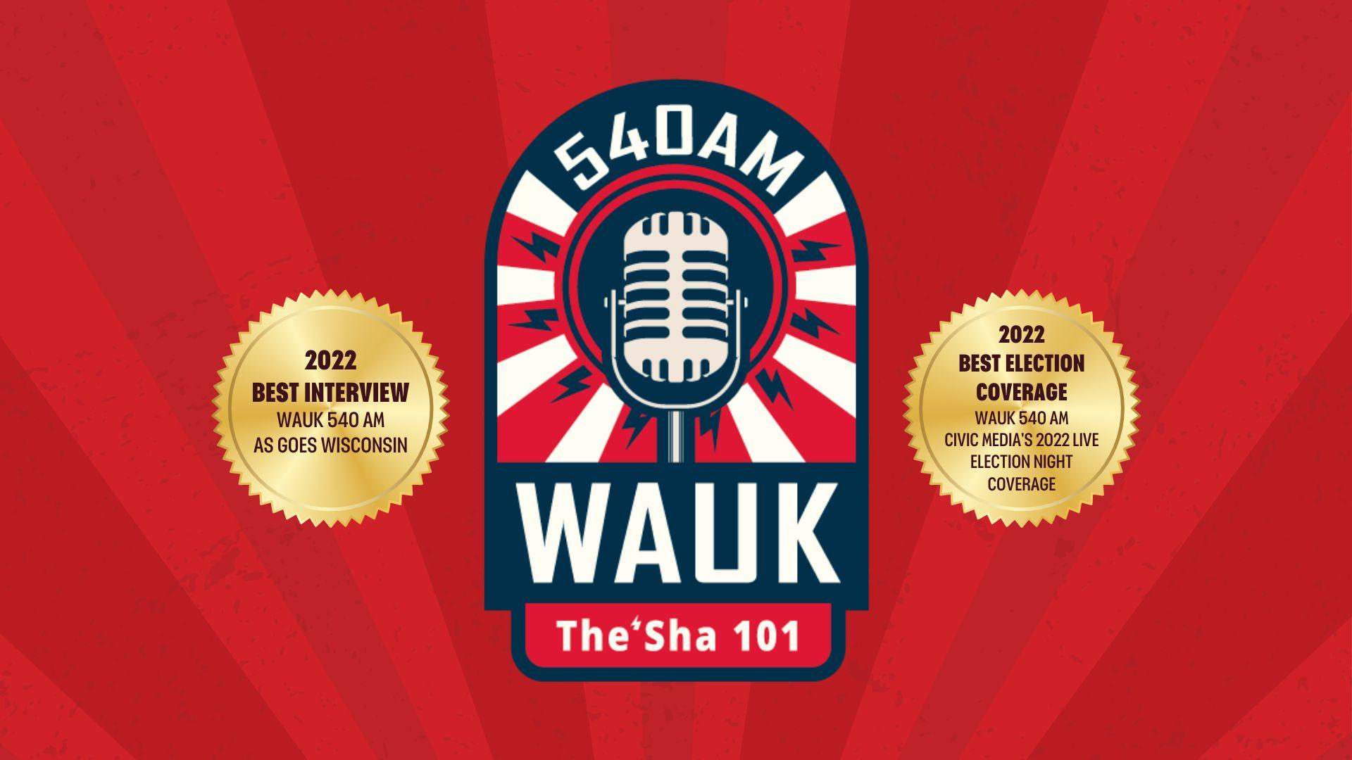 WAUK 540 AM Wins 2 Wisconsin Broadcasters Association Awards