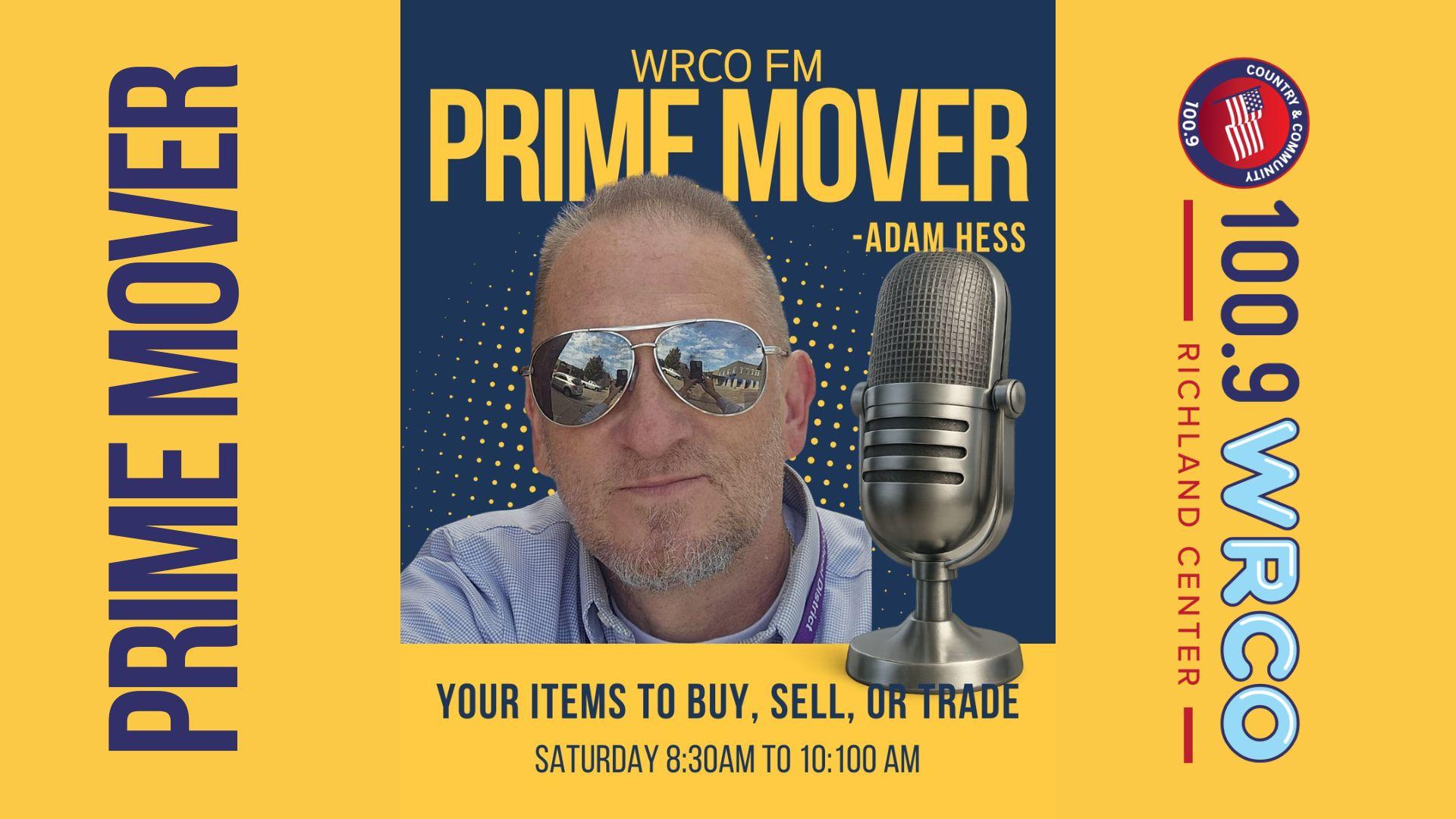 Prime Mover every Saturday morning on WRCO FM