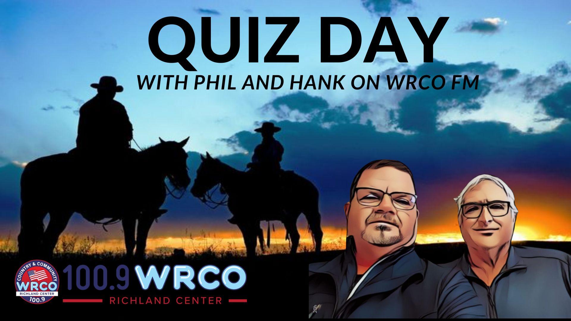 From sharks to sloths, its Quiz Day with Phil and Hank